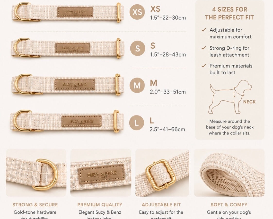 The Chelsea Collection - Luxury Tweed Dog Collar