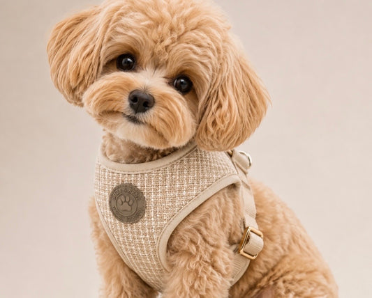 Luxury Tweed Dog Harness, The Chelsea Collection by Suzy & Benz London