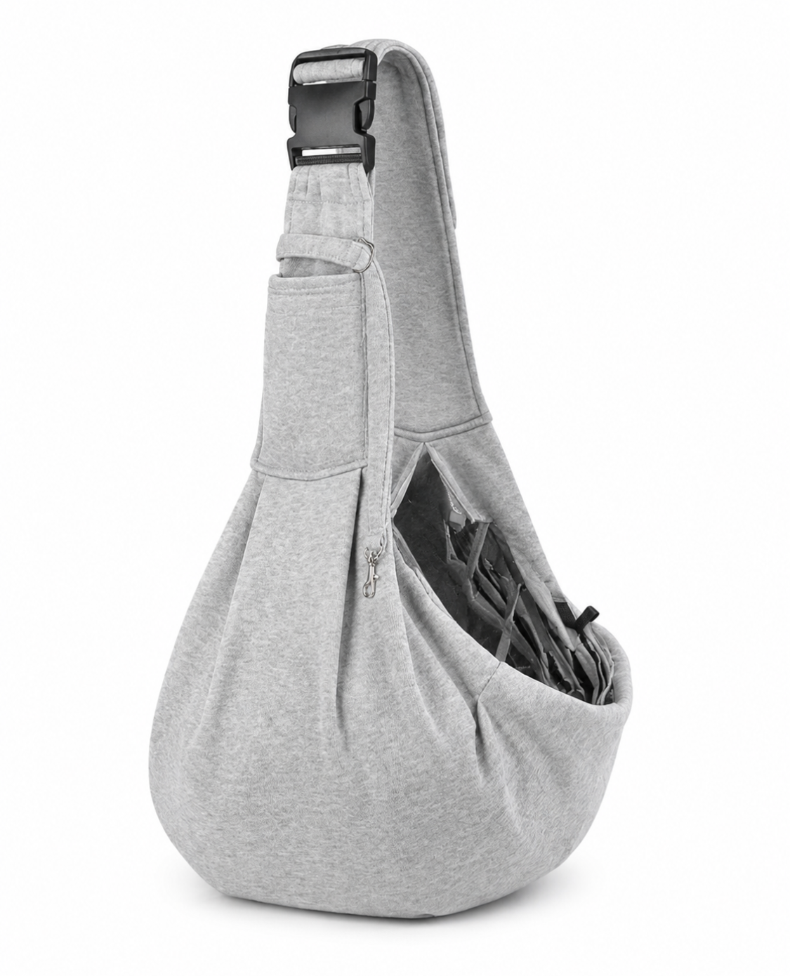Luxury Cotton Blend Dog Sling Carrier, Hands-Free Pet Shoulder Bag (Up to 8kg)