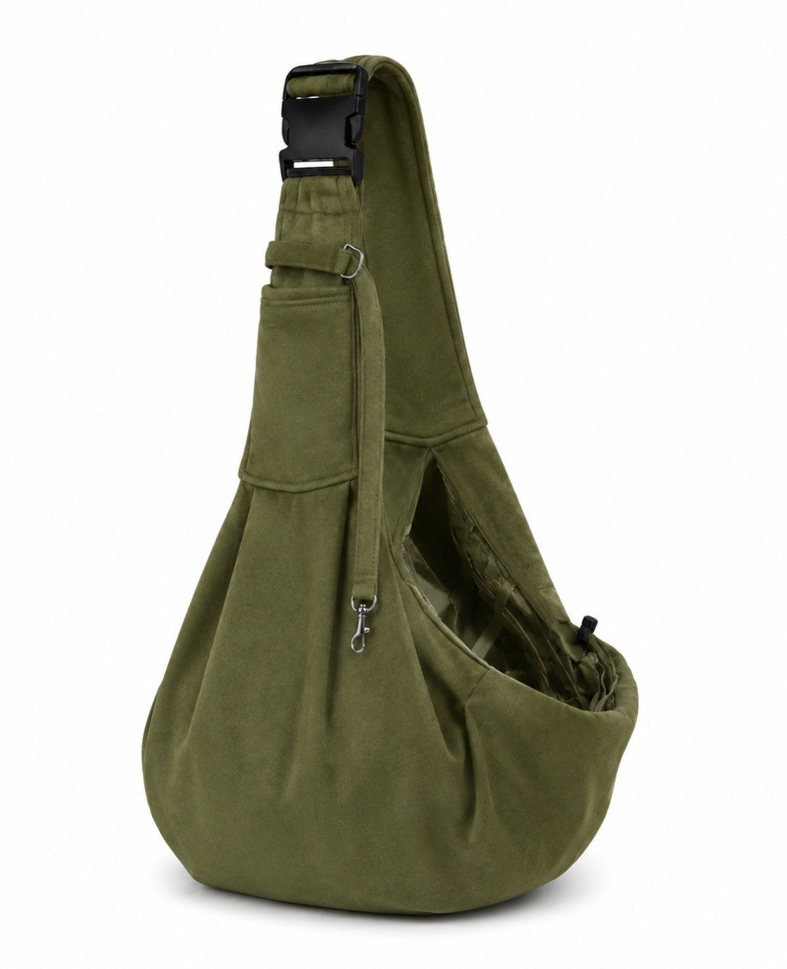 Luxury Cotton Blend Dog Sling Carrier, Hands-Free Pet Shoulder Bag (Up to 8kg)