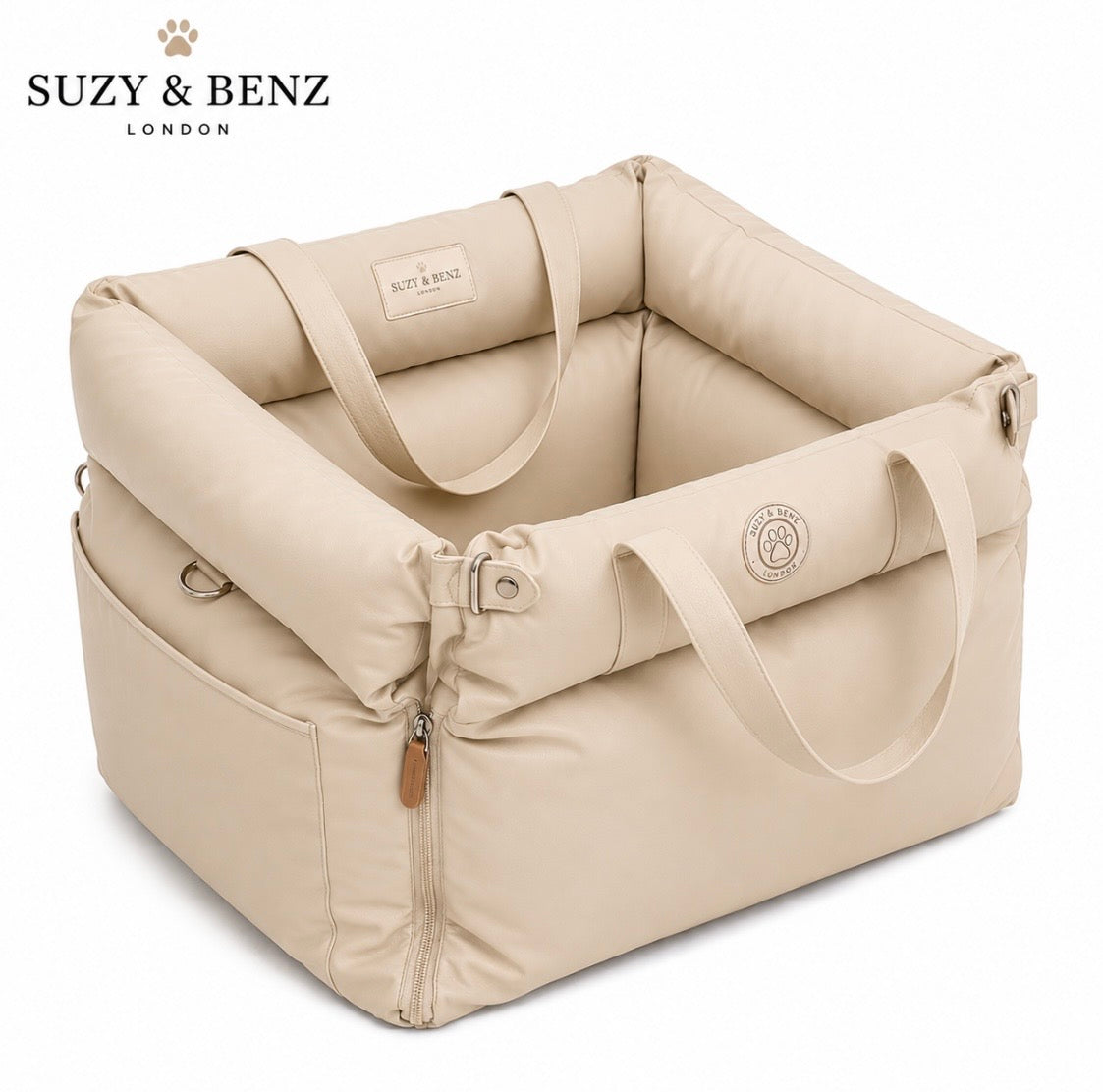3-in-1 Dog Car Seat, travel bed & Carrier + Blanket