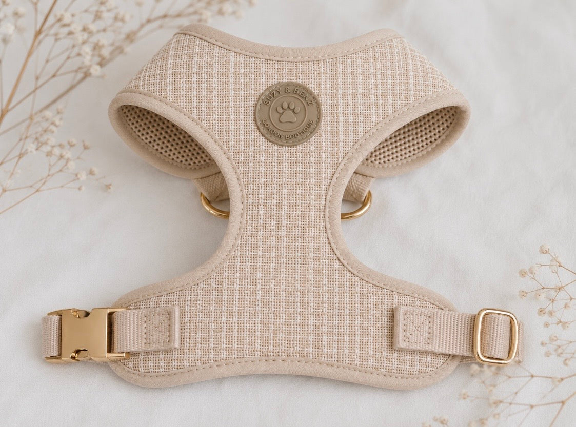 Luxury Tweed Dog Harness, The Chelsea Collection by Suzy & Benz London