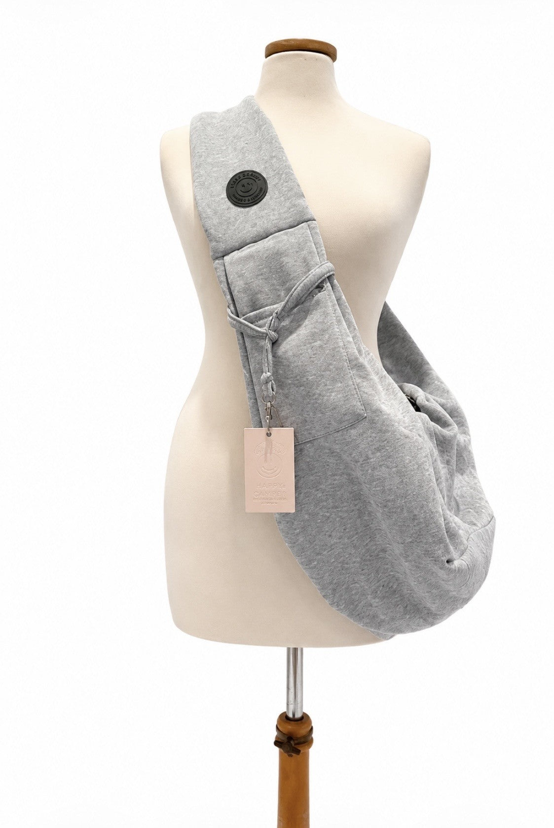 Luxury Cotton Blend Dog Sling Carrier, Hands-Free Pet Shoulder Bag (Up to 8kg)